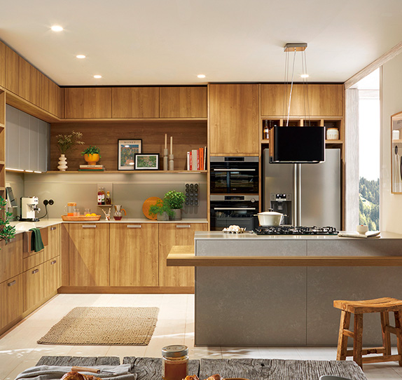 Cuisine bois moderne contemporaine Alexia