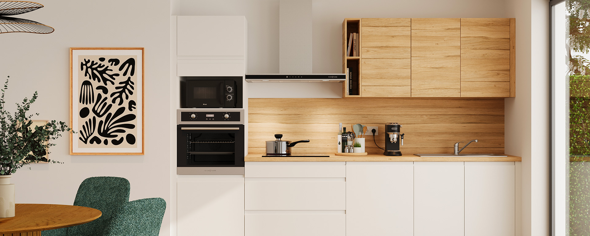 Ambiance cuisine eda blanche mat