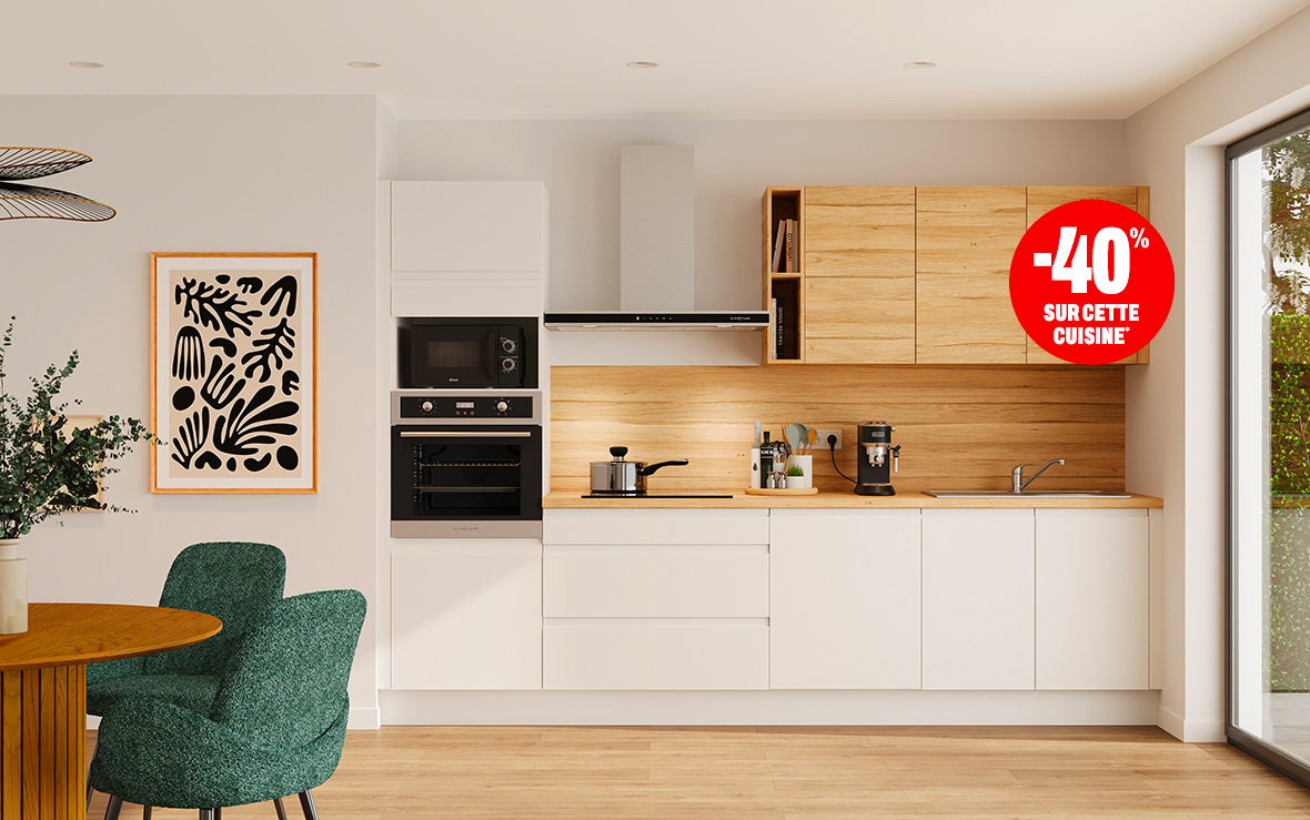 Ambiance cuisine eda blanche mat