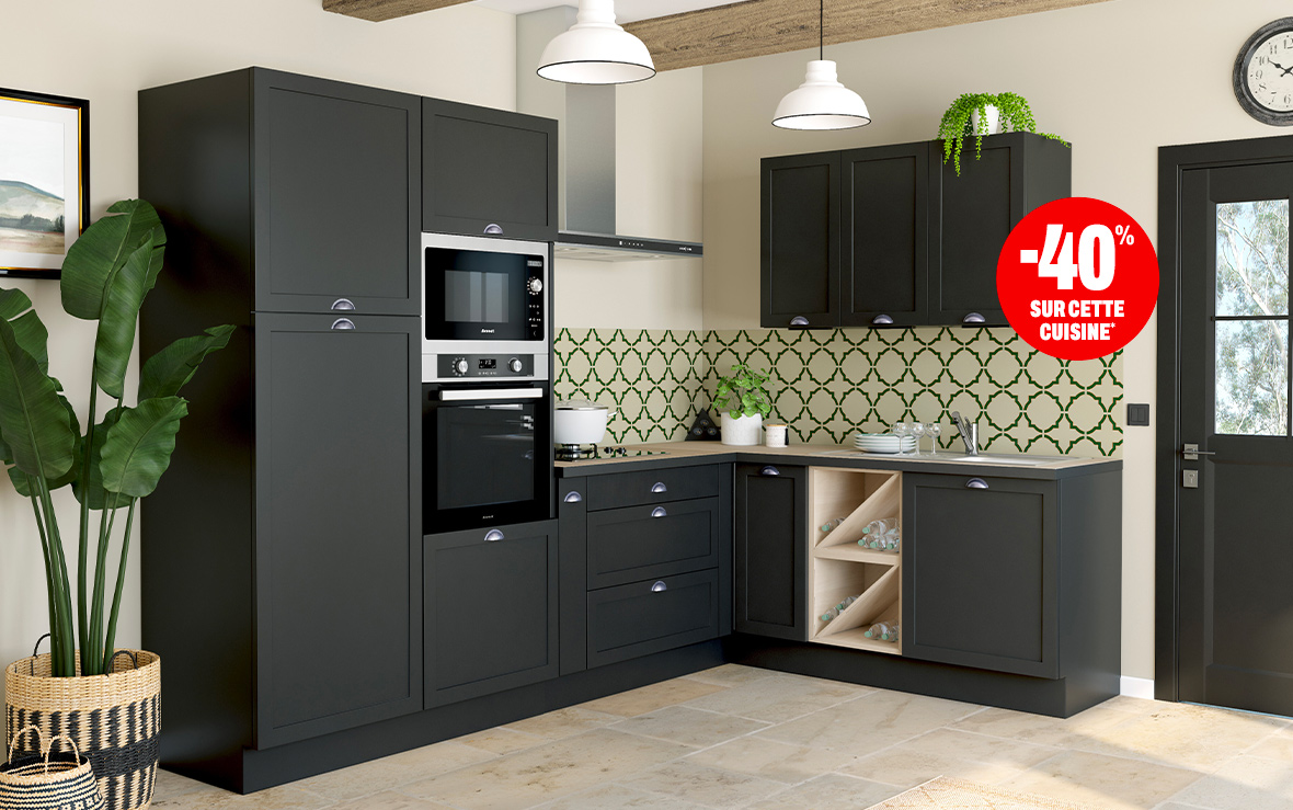 Cuisine Lisa Bleu mat