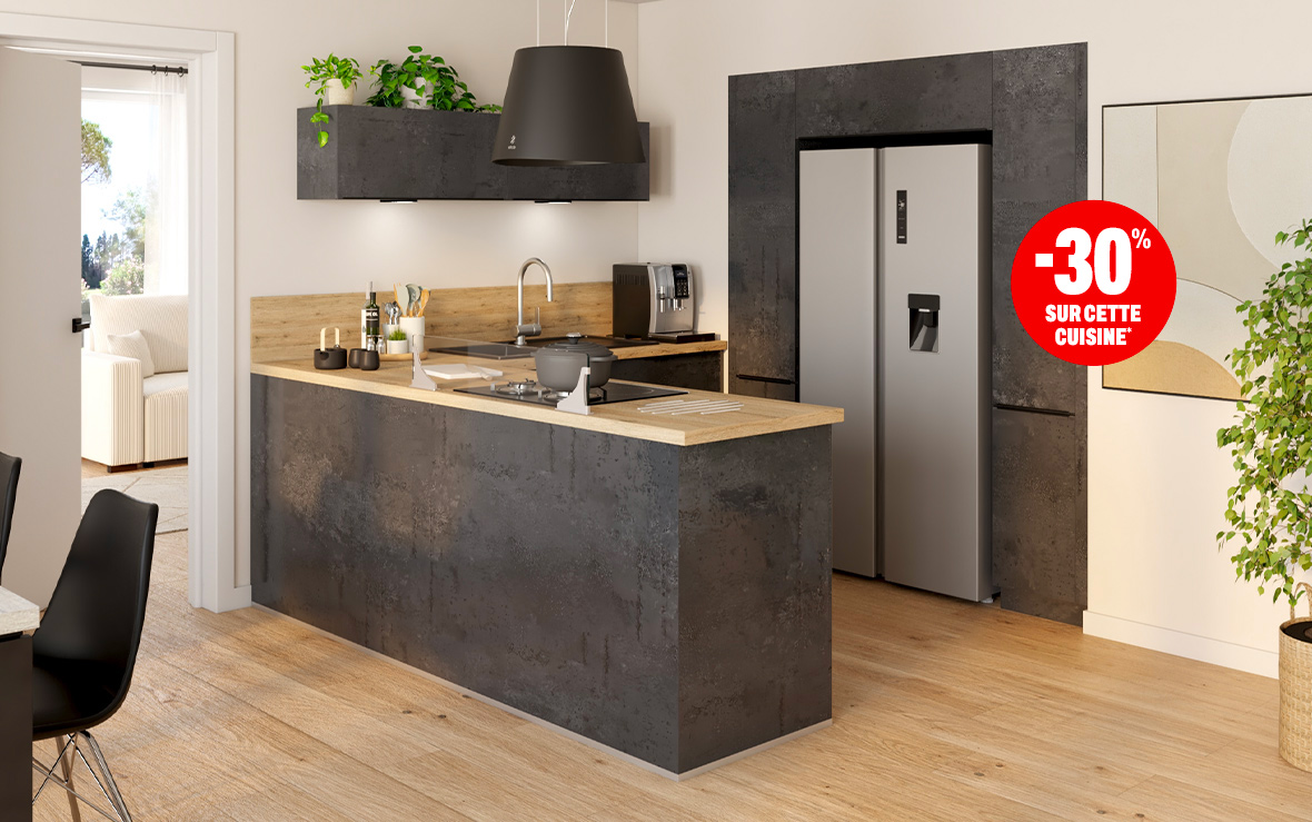 Cuisine Urban bois mate