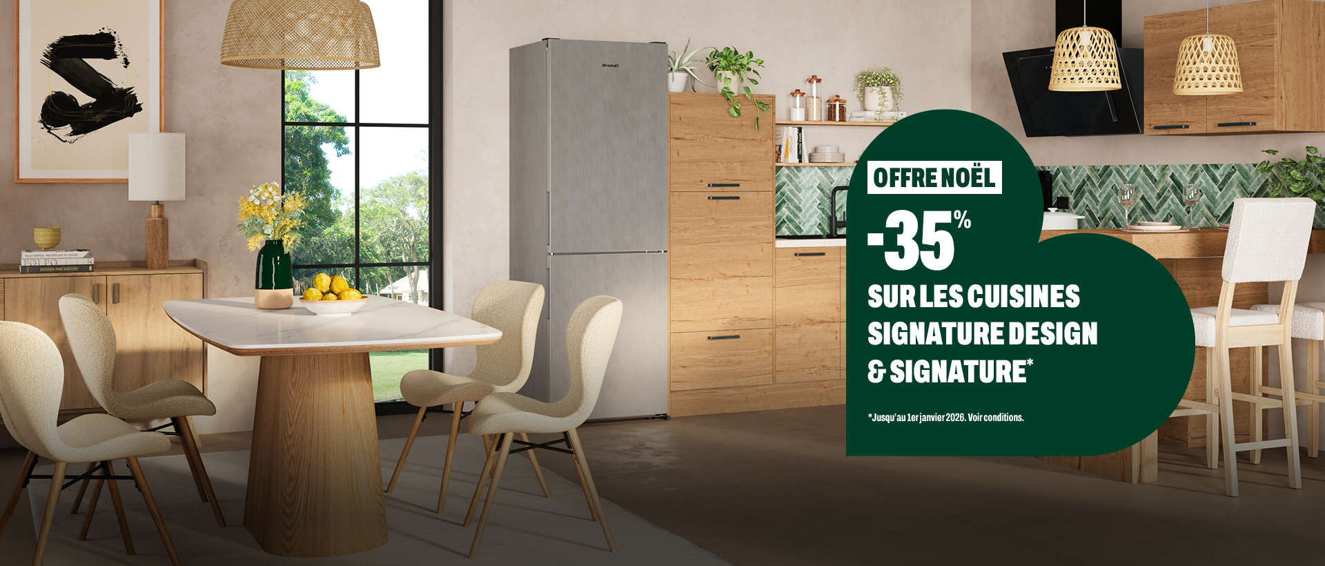 -35% sur les cuisines signatures design et signatures*