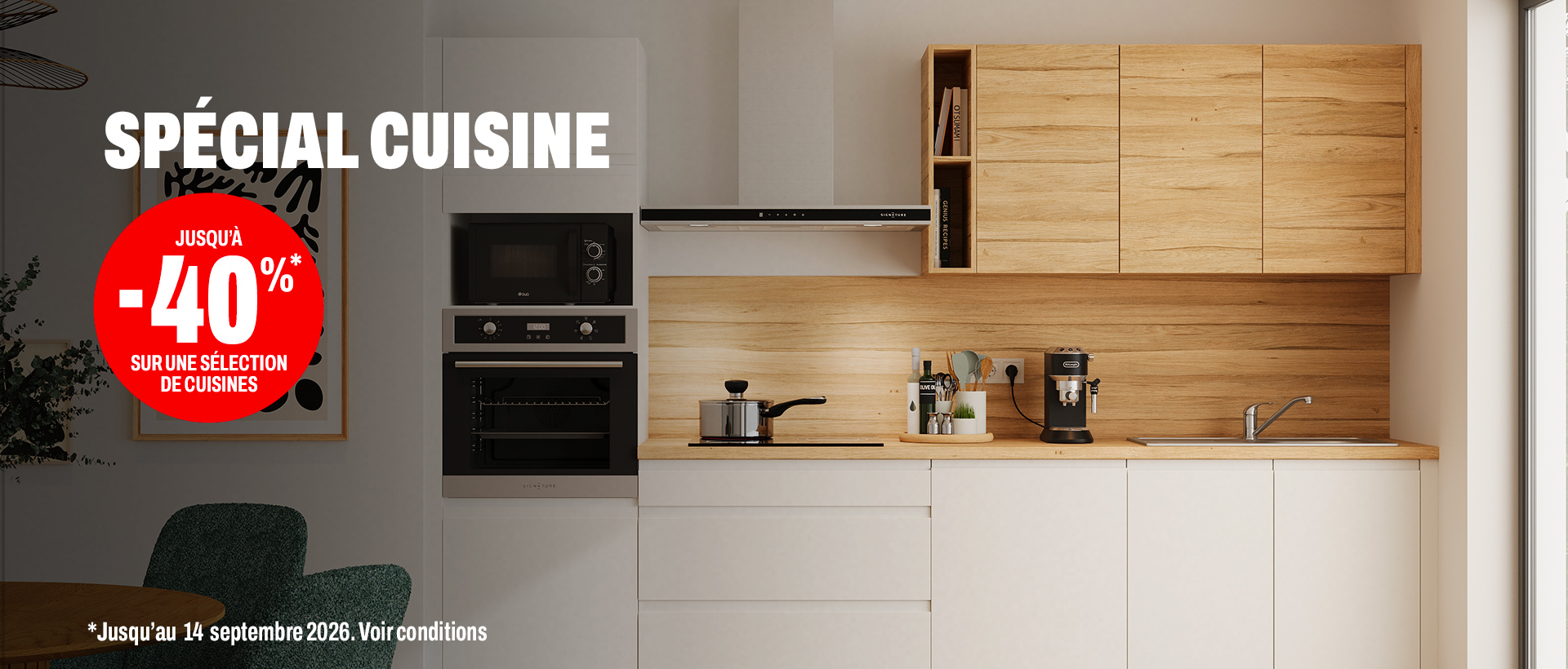 -40% sur toutes les cuisines signature