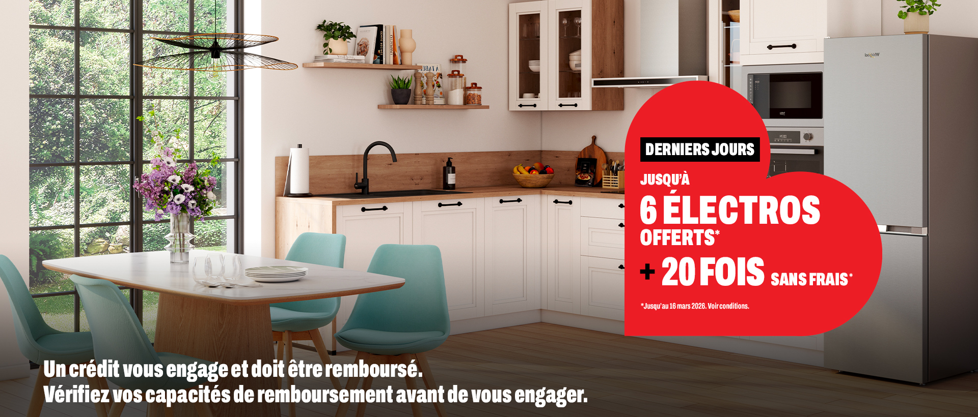 Jusqu'à 6 électros offerts*