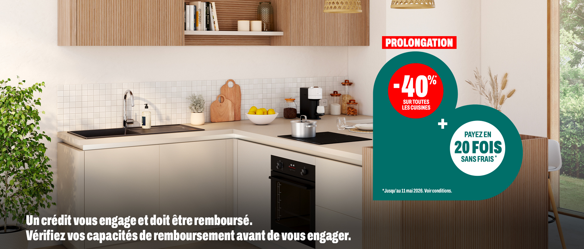 -40% sur toutes les cuisines signature