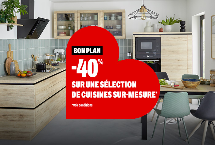 -40% sur une sélection de cuisines