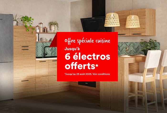 Jusqu'à 6 électros offerts