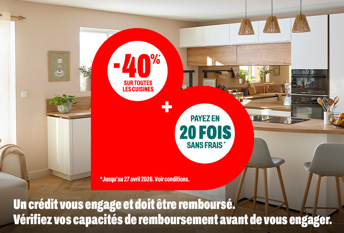 -40% sur toutes les cuisines signature