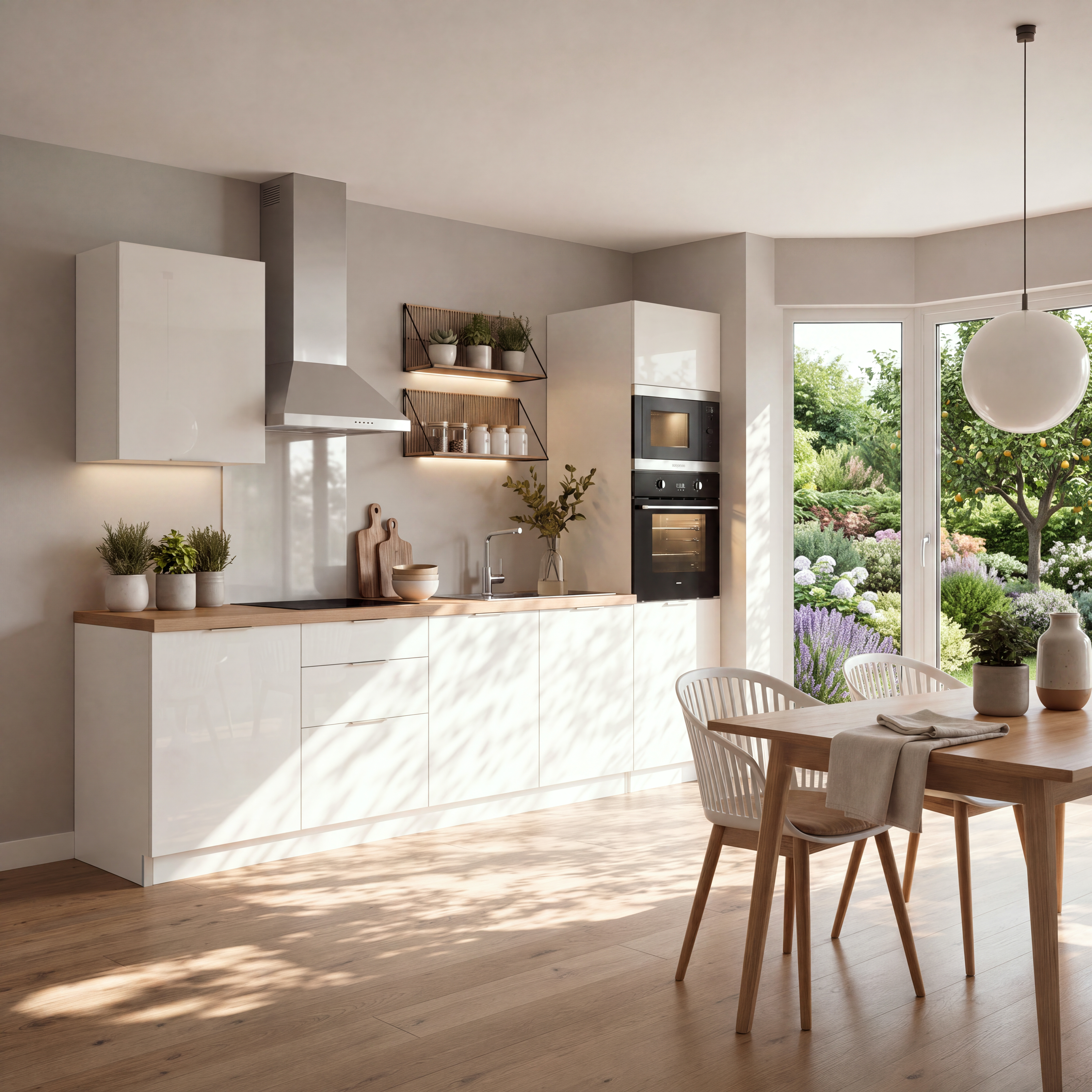 Cuisine HOP Blanc brillant
